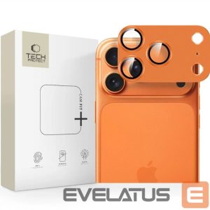 Apsauginiai stiklai Tech-Protect Apple IPHONE 17 PRO APARATU TECH-PROTECT CAMFULL FIT Cosmic Orange