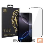 Nugarėlės dėklai iLike Apple Iphone 16 Pro Max 10X HD DLC Diamond Coating Tempered Glass Black