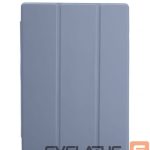 Knygos tipo dėklas Connect  Galaxy Tab A9 Tablet case with imitate microfiber inside Lavender Gray