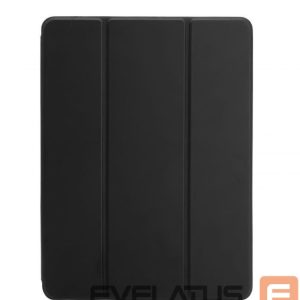 Knygos tipo dėklas Connect  iPad Air 10.9 Tablet case with imitate microfiber inside Black