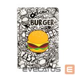 Knygos tipo dėklas iLike Samsung Galaxy Tab A8 10.5 (2021) Tablet Case Design SM-X200/SM-X205 Burger 