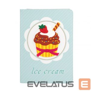 Knygos tipo dėklas iLike  iPad 10.2 / 10.5 Tablet Case Design Cupcake 