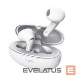 Laidinės ausinės Trust  HEADSET EARPHONES YAVI BT ENC/WHITE 25173 