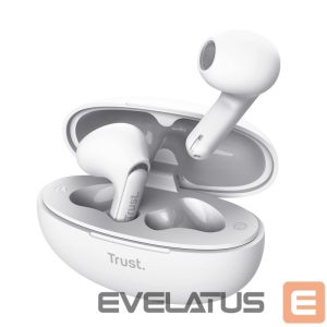 Laidinės ausinės Trust  HEADSET EARPHONES YAVI BT ENC/WHITE 25173 