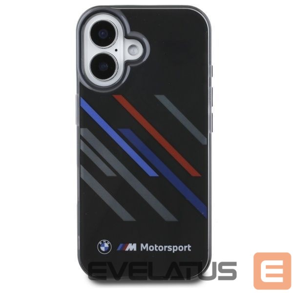 Kitas telefono priedas BMW BMW Motosport IML Random Stripes iPhone 16 Plus Case - Black