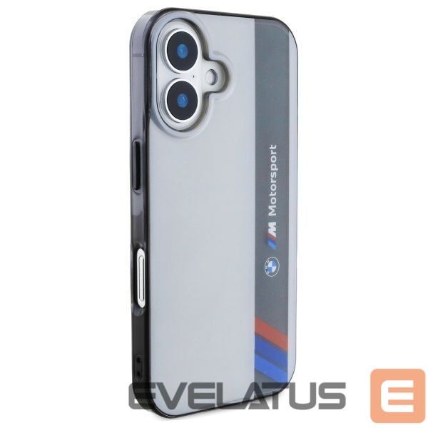 Kitas telefono priedas BMW BMW Motosport IML Vertical Stripe iPhone 16 Case - Gray