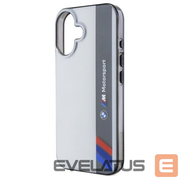 Kitas telefono priedas BMW BMW Motosport IML Vertical Stripe iPhone 16 Case - Gray
