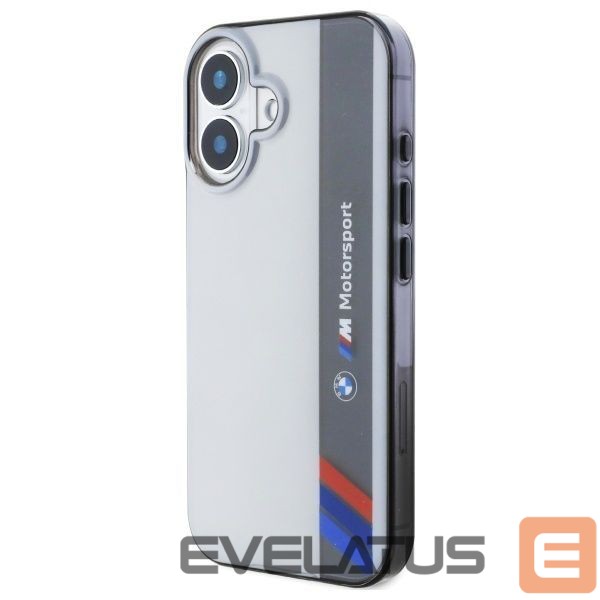Kitas telefono priedas BMW BMW Motosport IML Vertical Stripe iPhone 16 Case - Gray