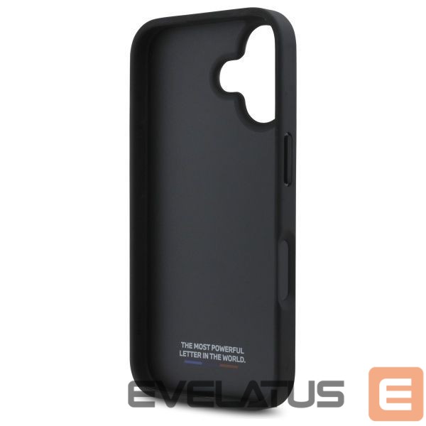 Kitas telefono priedas BMW BMW M Perforated Tricolor Detail Line iPhone 16 Case - Black