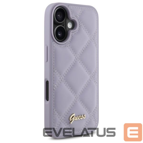 Kitas telefono priedas Guess Guess Quilted Metal Logo case for iPhone 16 - light purple
