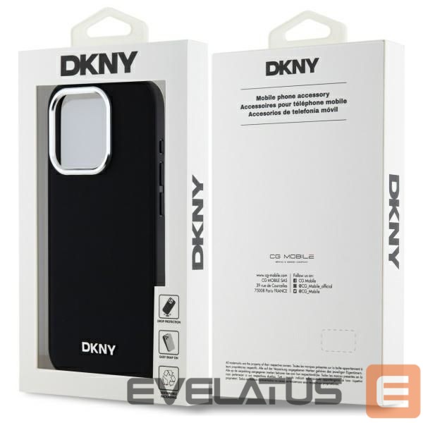 Kitas telefono priedas DKNY DKNY Plain Logo MagSafe iPhone 15 Pro Case - Black