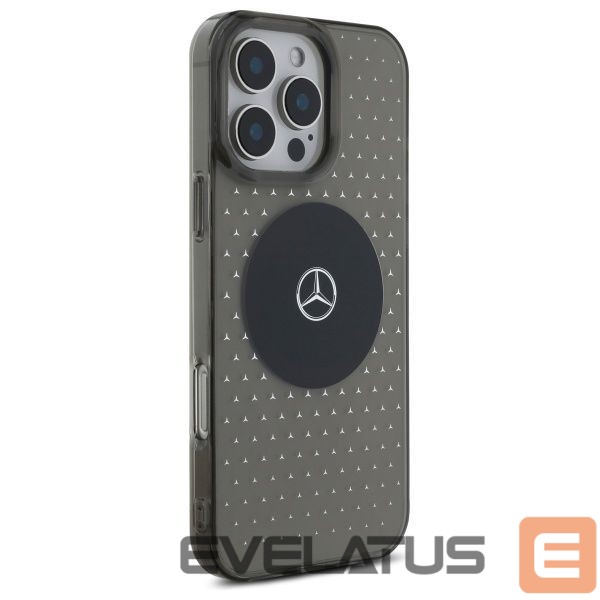 Kitas telefono priedas Mercedes-Benz Mercedes MB Case Star Pattern for iPhone 16 Pro - Black