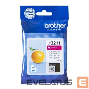 Eksploatacinės medžiagos spausdintuvams Brother  LC3211M Inkjet cartridge, Magenta 