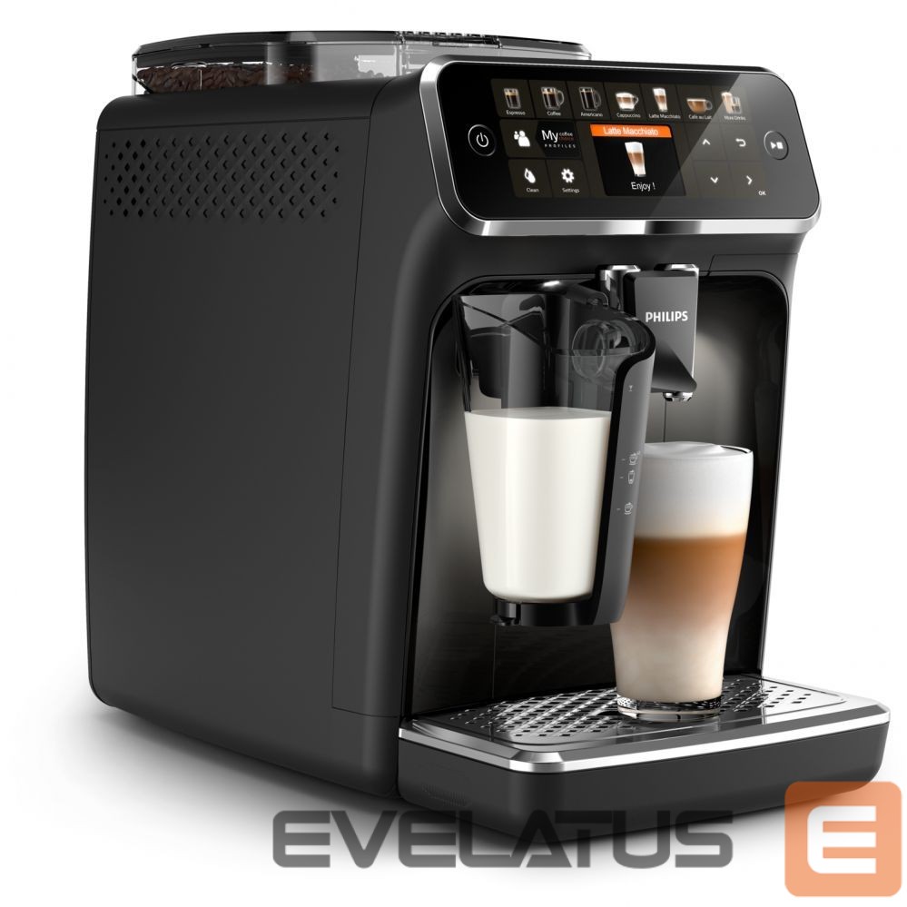 Kiti smulkūs buitiniai prietaisai Philips Espresso Machine | EP5441/50 | Pump pressure 15 bar | Built-in milk frother | Fully automatic | 1500 W | Black