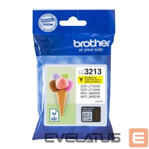 Eksploatacinės medžiagos spausdintuvams Brother  LC3213Y Ink Cartridge, Yellow 
