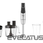 Maišytuvai ir maišytuvai TEFAL  Blender Infinity Force Pro 5in1 HB95LD38 Hand Blender, 1200 W, Number of speeds Variable, Black/Stainless steel 