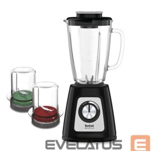 Maišytuvai ir maišytuvai TEFAL  Blender BL438831 BlendForce Tabletop, 800 W, Jar material Glass, Jar capacity 1.25 L, Ice crushing, Black 