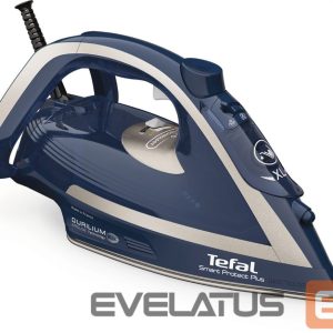 Lygintuvai TEFAL  FV6872E0 Steam Iron, 2800 W, Water tank capacity 270 ml, Continuous steam 40 g/min, Blue/Silver 