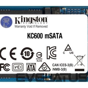 Kietasis diskas SDD Kingston  KC600 512 GB, SSD interface mSATA, Write speed 520 MB/s, Read speed 550 MB/s 