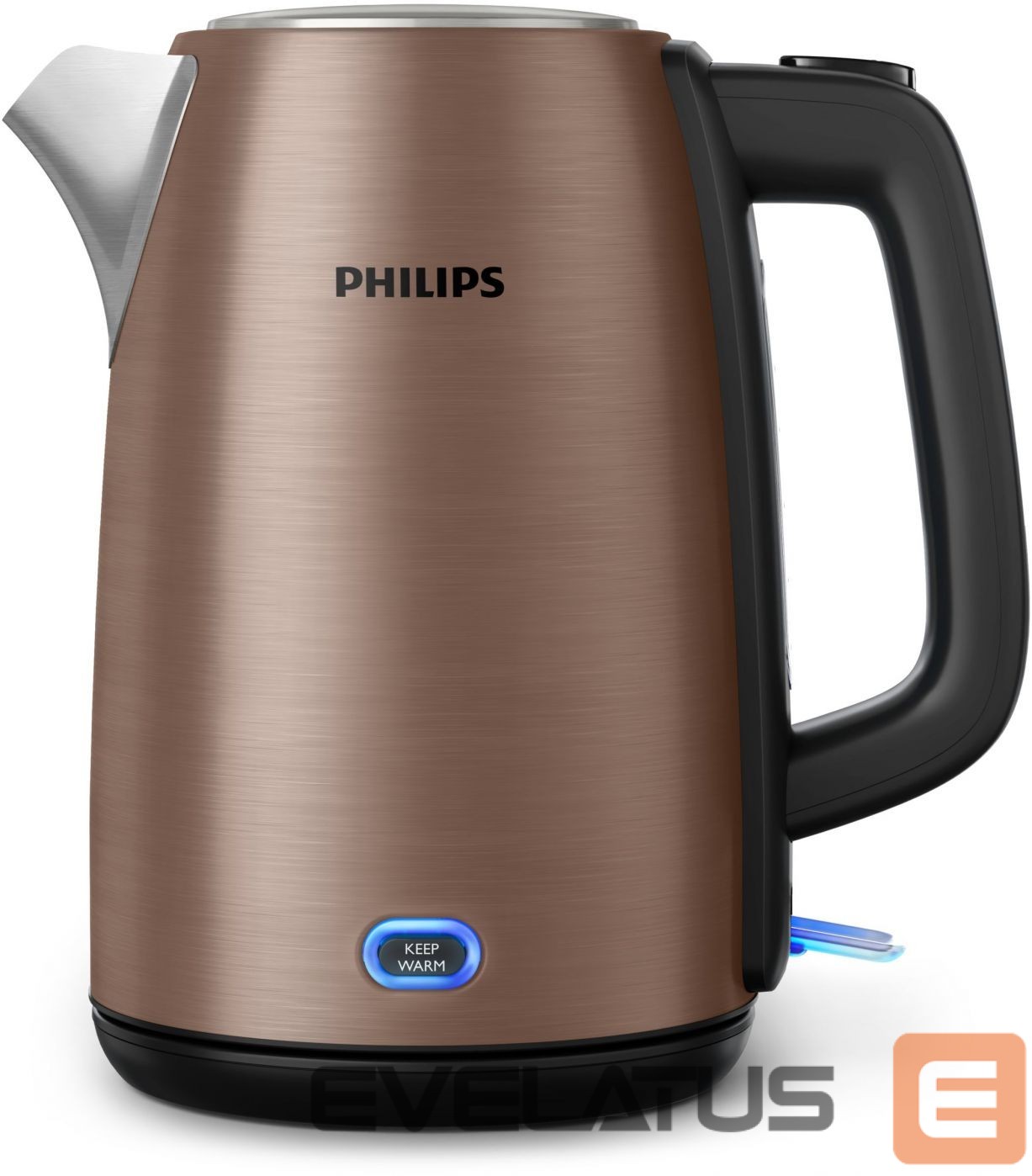 Virdulys Philips Kettle HD9355/92 Viva Collection Electric, 1740-2060 W, 1.7 L, Stainless steel, 360° rotational base, Copper