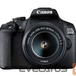 Skaitmeninė kamera Canon  EOS 2000D 18-55 IS II EU26 SLR Camera Kit, Megapixel 24.1 MP, Image stabilizer, ISO 12800, Display diagonal 3.0 ", Wi-Fi, Video recording, APS-C, Black 