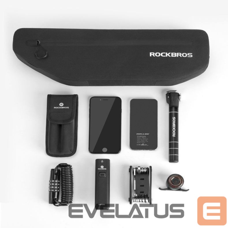 Dviračio priedas Rockbros Rockbros AS-043 bicycle bag with Velcro 3l - black