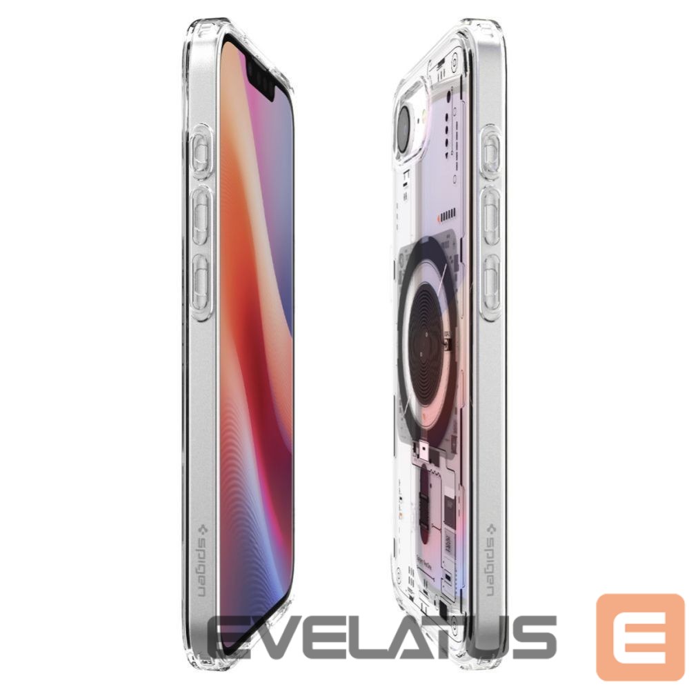 Nugarėlės dėklai Spigen Spigen Ultra Hybrid MagSafe Case for iPhone 16e Neo One - Clear