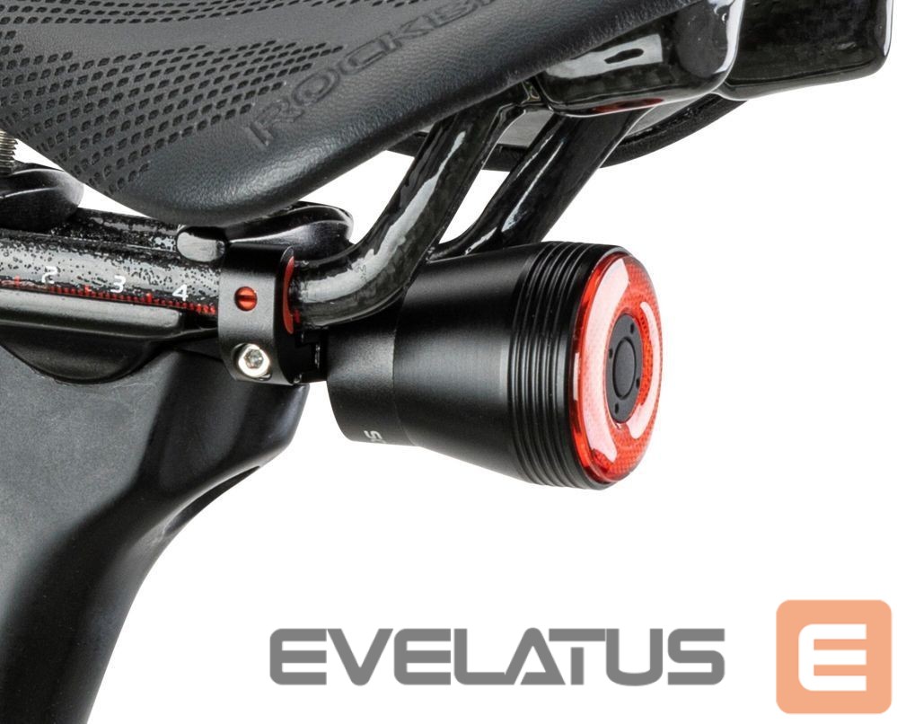 Dviračio priedas Rockbros Rockbros Q5 Rear Bike Light with Intelligent Stop System - Black