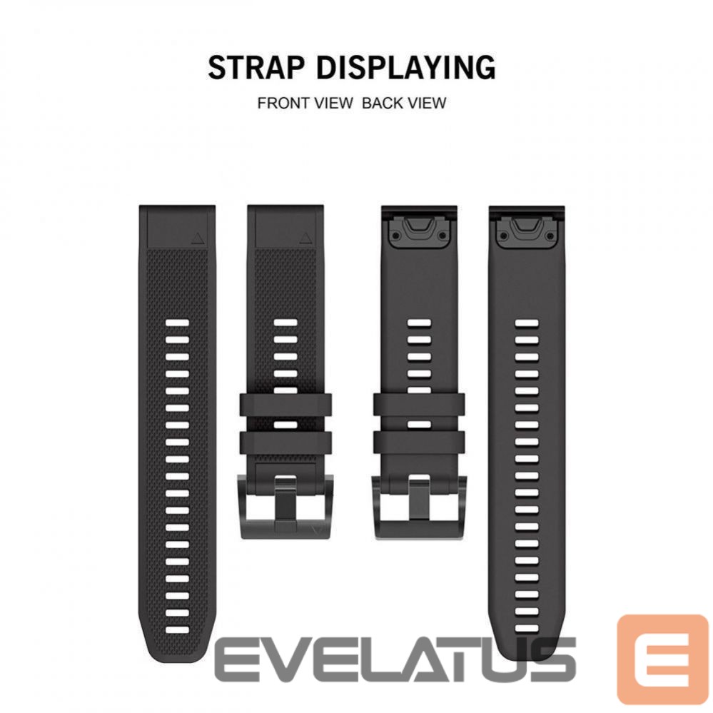 Dirželis Tech-Protect Tech-Protect Smooth case for Garmin Fenix 5 / 6 / 6 Pro / 7 - black