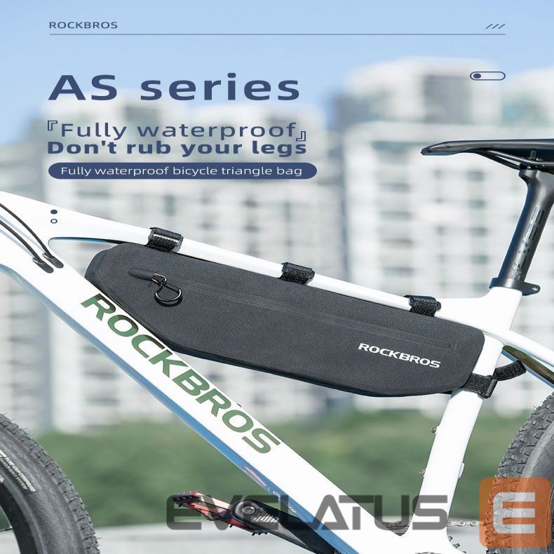 Dviračio priedas Rockbros Rockbros AS-043 bicycle bag with Velcro 3l - black