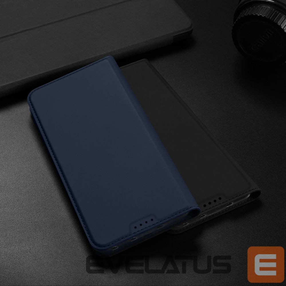 Nugarėlės dėklai Dux Ducis Dux Ducis Skin Pro Case For Realme GT Neo 5 / Realme GT3 Flip Cover Card Wallet Stand Black