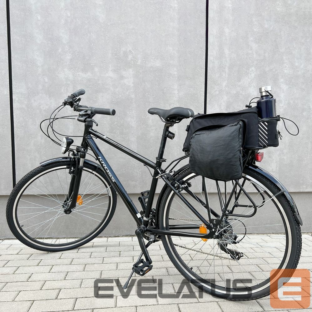 Dviračio priedas Wozinsky Wozinsky Bike Pannier Rack Bag with Shoulder Strap 9L (Rain Cover Included) Black (WBB22BK)