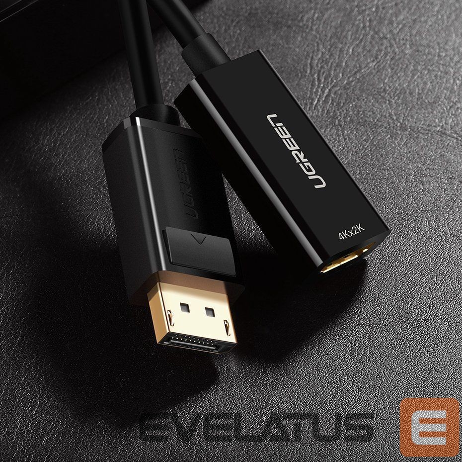 Kabelis Ugreen Cable from DisplayPort (Male) to HDMI (Female) (Unidirectional) 1080P 60Hz 12bit Black (40362)
