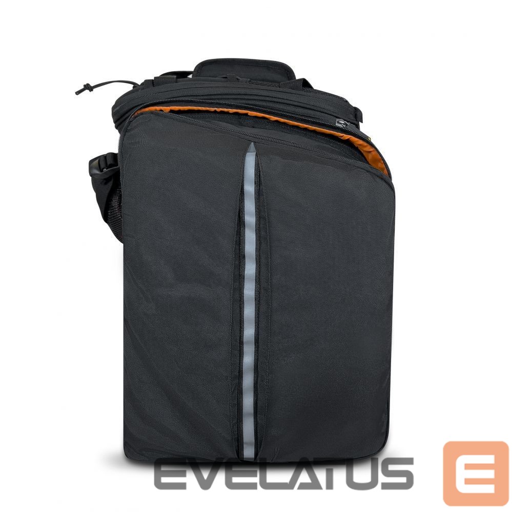 Dviračio priedas Wozinsky Wozinsky large bike rack bag 35l + rain cover black (WBB19BK)