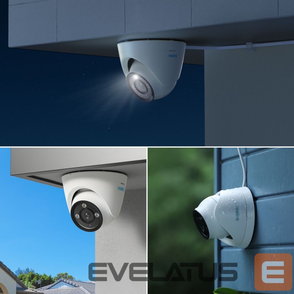 Internetinė kamera Reolink 4K Security IP Camera with Color Night Vision P434 Dome 8 MP 2.8-8mm/F1.6 IP66 H.265 MicroSD, max. 256 GB