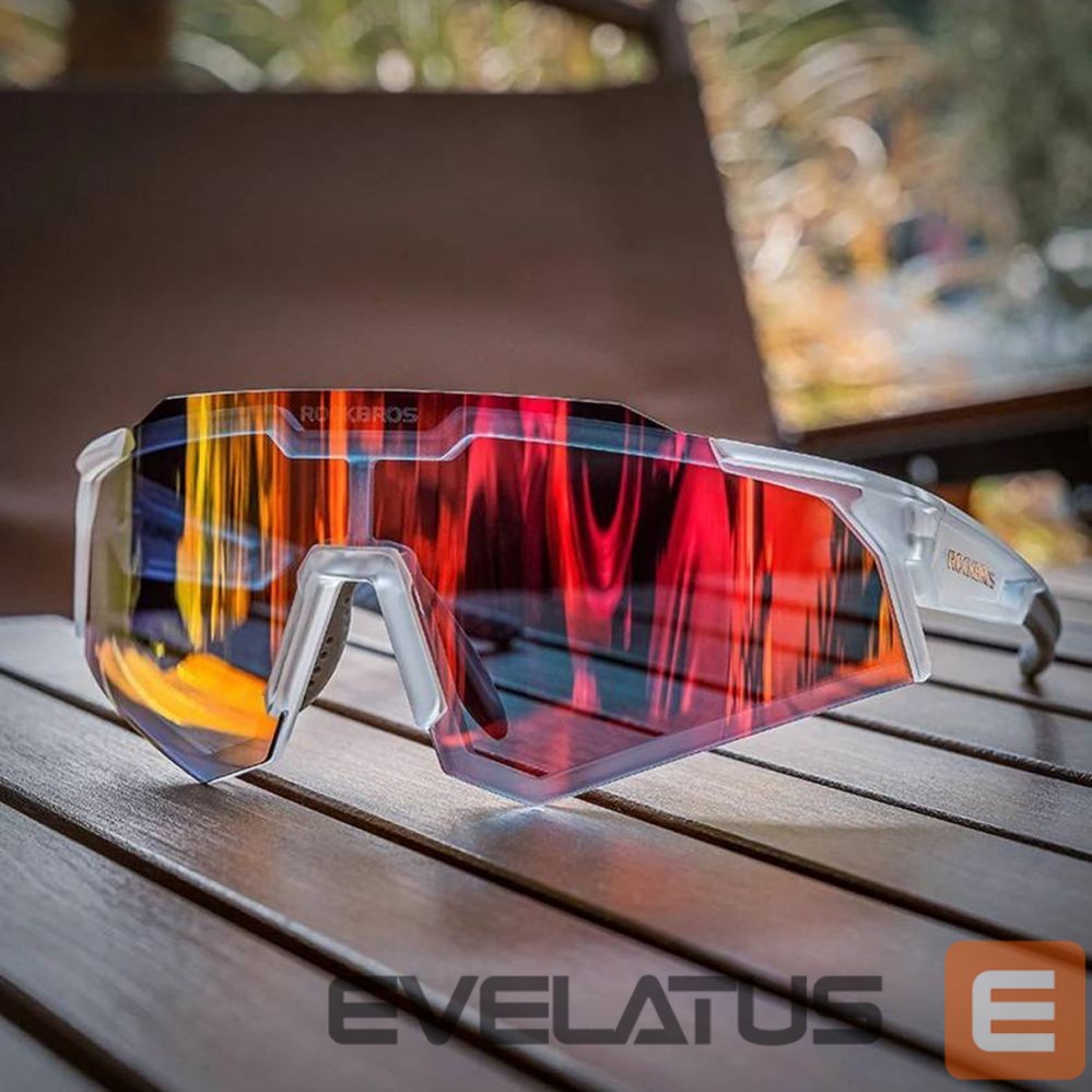 Dviračio priedas Rockbros Rockbros SP291 photochromic UV400 cycling glasses - white