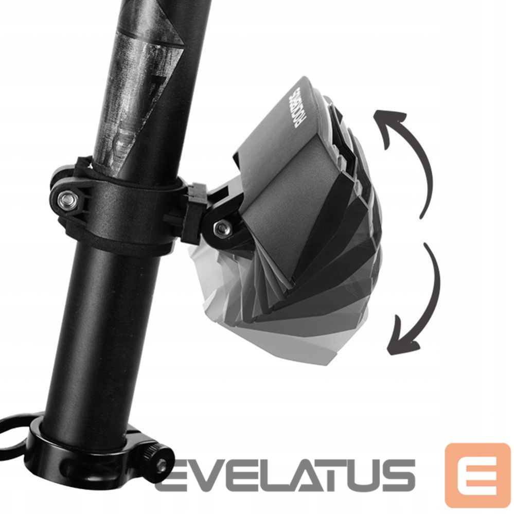 Dviračio priedas Rockbros Rockbros LKWD-R1 Rear Bike Light with Laser and Remote Control + Micro USB - USB-A Cable - Black