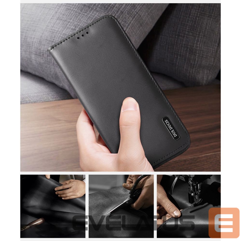 Nugarėlės dėklai Dux Ducis Dux Ducis Hivo Samsung Galaxy S25 Edge Case with Flip and RFID Protection - Black