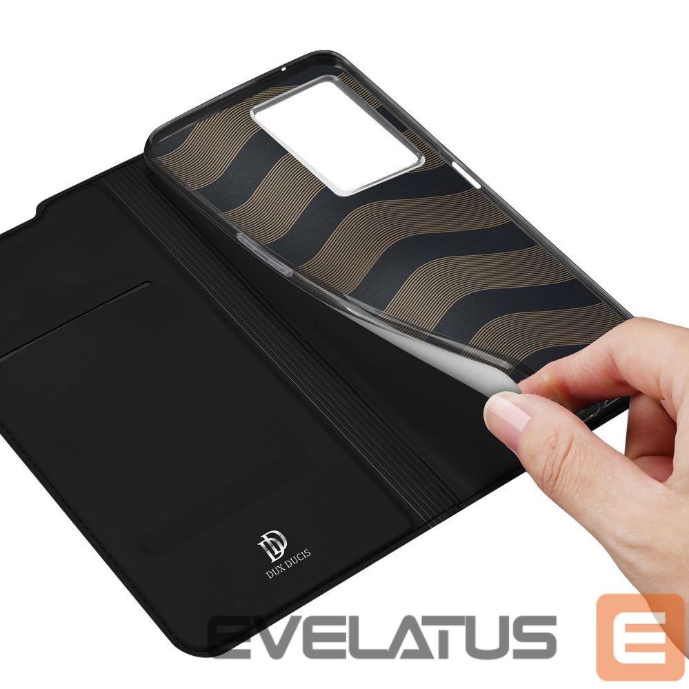 Nugarėlės dėklai Dux Ducis Dux Ducis Skin Pro Holster Cover with Flap Realme Narzo 50A black