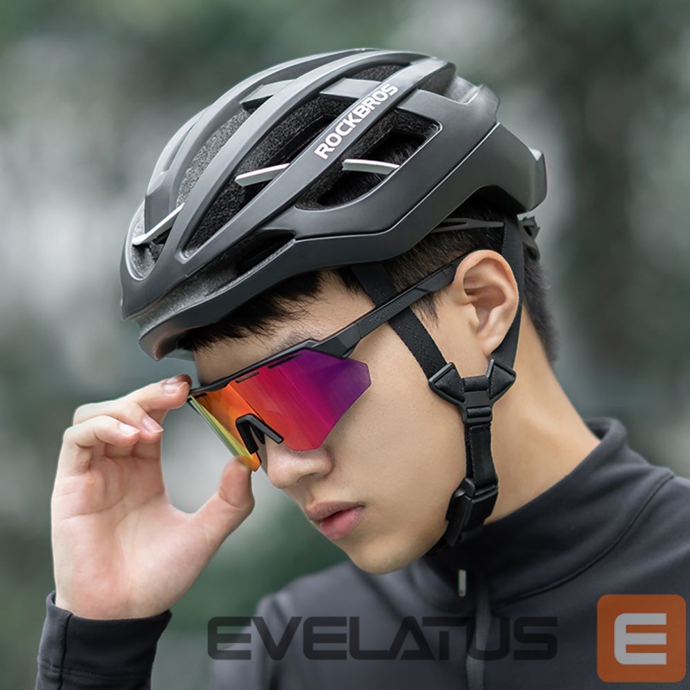 Kitos prekės Rockbros Rockbros Polarized Cycling Glasses with UV Protection and Corrective Insert - Purple