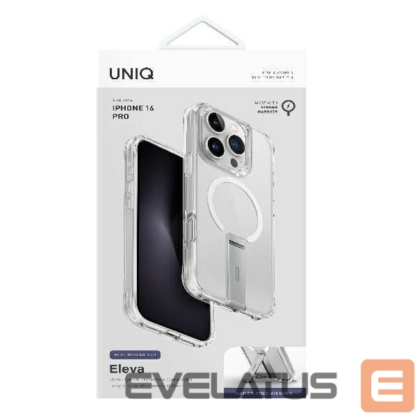 Kitas telefono priedas UNIQ Uniq Eleva with Vertica Stand Case for iPhone 16 Pro - Transparent