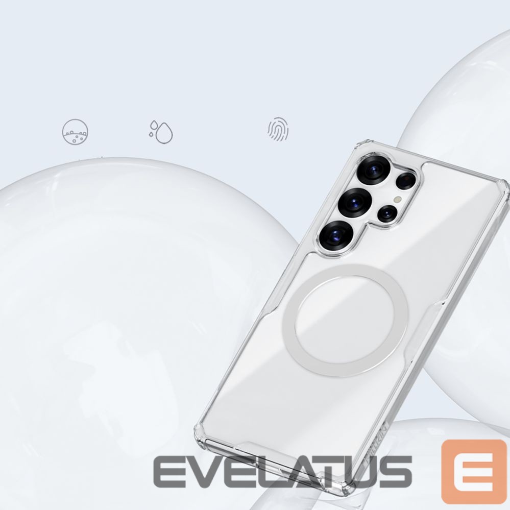 Nugarėlės dėklai Nillkin Nillkin Nature TPU Pro Magnetic Case with MagSafe for Samsung Galaxy S25 Ultra - White