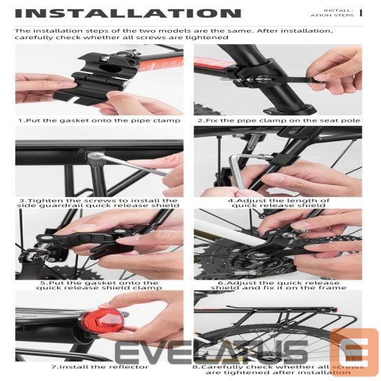 Dviračio priedas Rockbros Rockbros 33210004001 bicycle rack with shelf - black