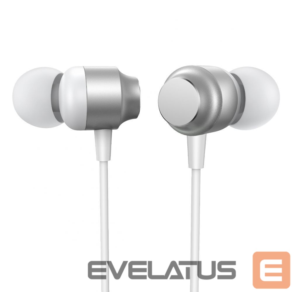 laidiniai garsiakalbiai Joyroom JR-EC06 In-Ear Metal Wired Earbuds 10mm Silver