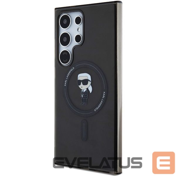 Nugarėlės dėklai Karl Lagerfeld Karl Lagerfeld IML Ikonik MagSafe Case for Samsung Galaxy S24 Ultra - Black