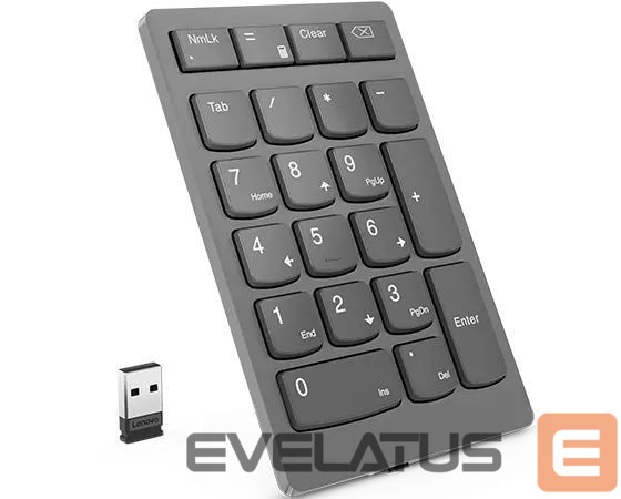 Kompiuterio klaviatūra Lenovo Go Wireless Numeric Keypad Storm Grey