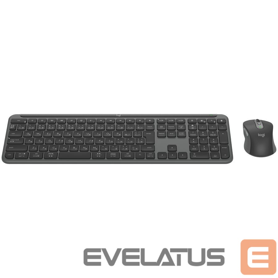 Kompiuterio klaviatūra Logitech LOGITECH Signature Slim Combo MK950 for Business - GRAPHITE - US INT'L - 2.4GHZ/BT - INTNL-973