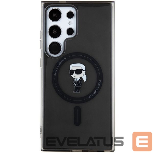 Nugarėlės dėklai Karl Lagerfeld Karl Lagerfeld IML Ikonik MagSafe Case for Samsung Galaxy S24 Ultra - Black