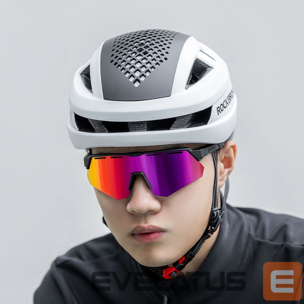 Kitos prekės Rockbros Rockbros Polarized Cycling Glasses with UV Protection and Corrective Insert - Purple