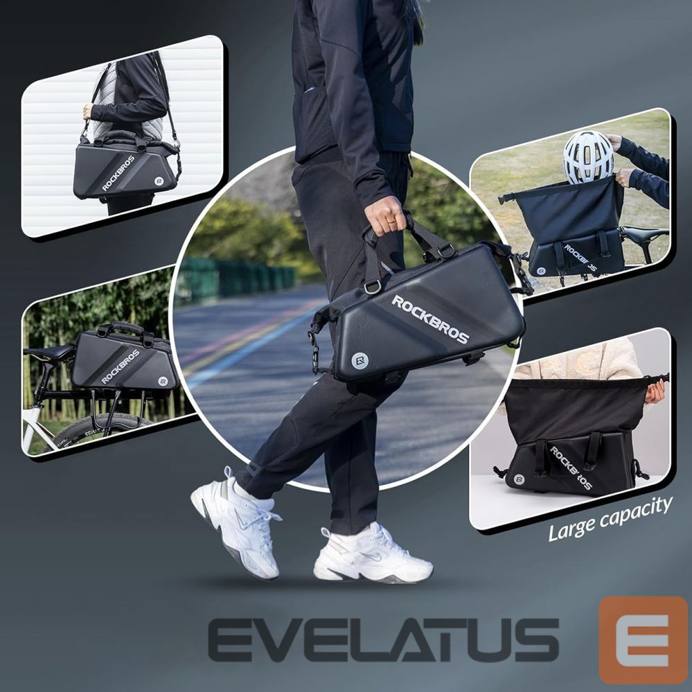 Dviračio priedas Rockbros Rockbros 30140090001 bicycle bag for trunk 11.6l - black
